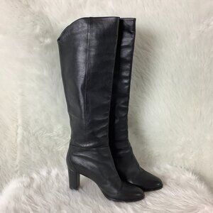 Jimmy Choo Black Leather Madalie 80 Boots 10